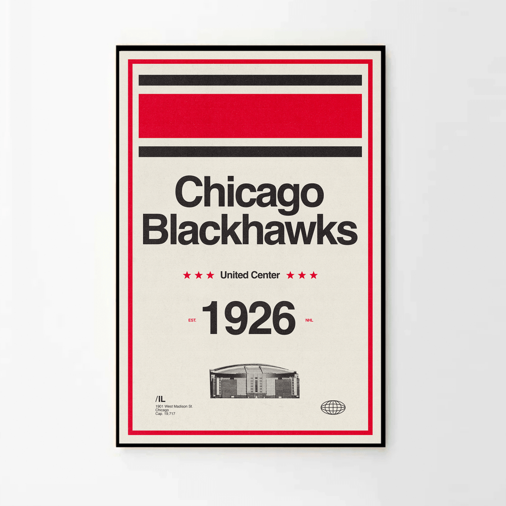 Sandgrain Studio Chicago Blackhawks - lily & onyx
