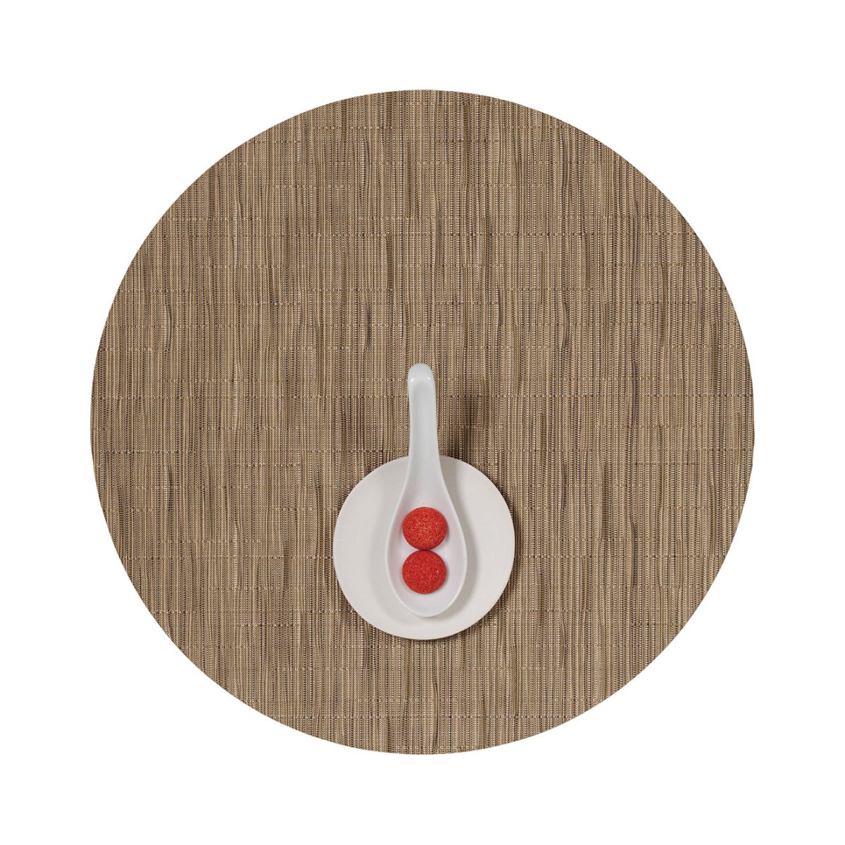 Chilewich Chilewich Bamboo Round Placemat | Bamboo-Inspired Weave, 15"