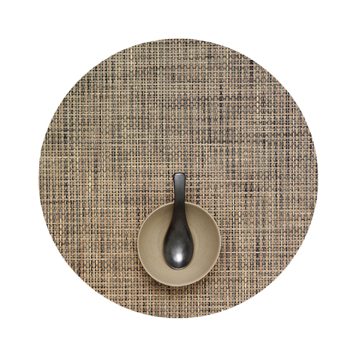 Chilewich Chilewich Basketweave Round Placemat | Four-Over-Four Weave, 15"