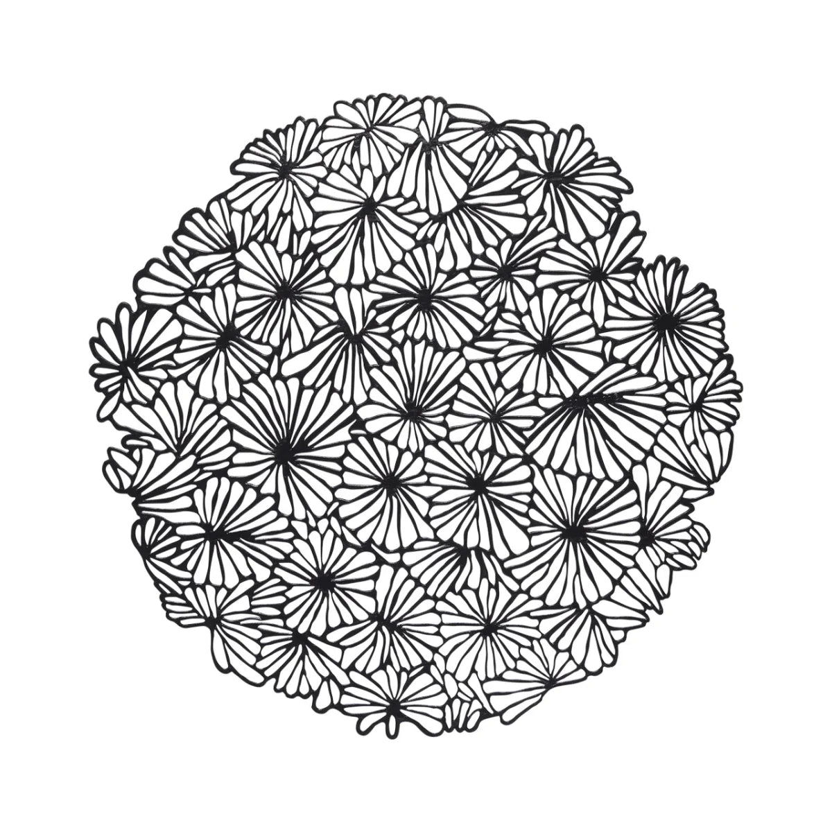 Chilewich Chilewich Pressed Daisy Placemat | Openwork Clustered Bouquet Design, 15.7"
