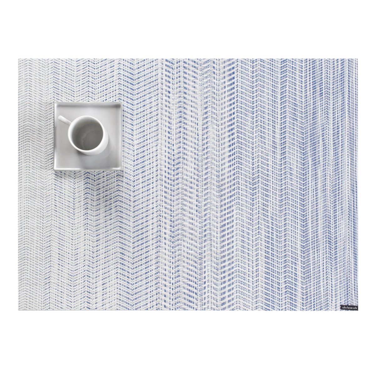 Chilewich Chilewich Wave Placemat | Ombre Twill Design, 19x14"