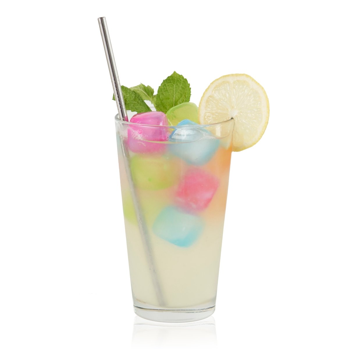 True Chill Reusable Ice Cubes in Assorted Colors, Set of 16 - lily & onyx