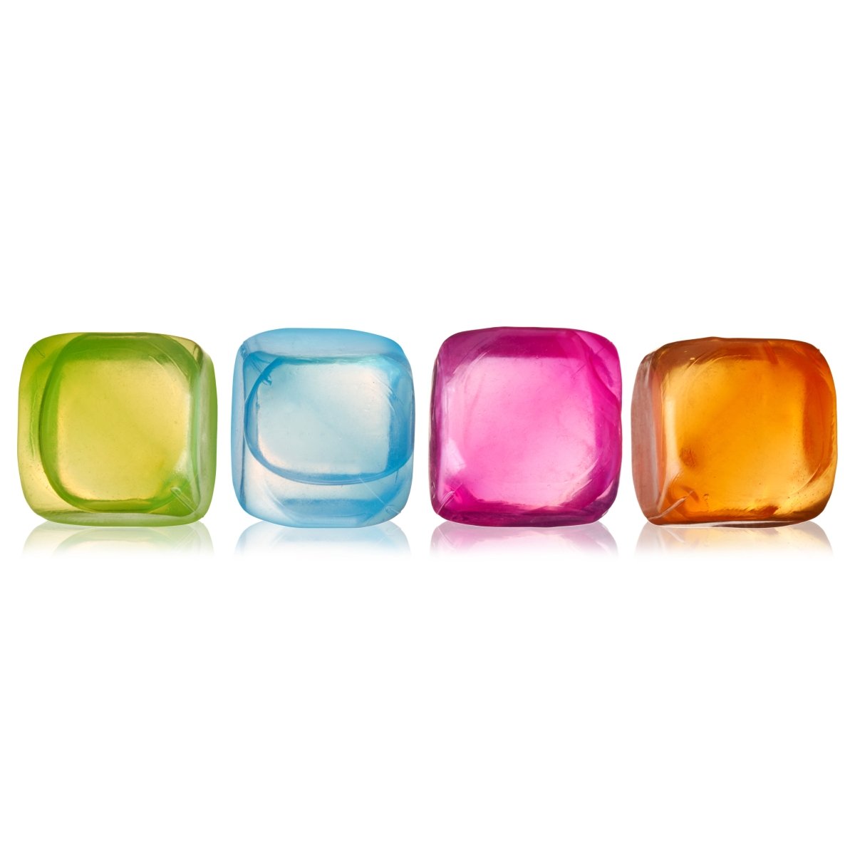 True Chill Reusable Ice Cubes in Assorted Colors, Set of 16 - lily & onyx