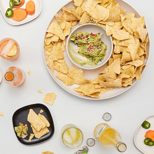 Bamboo Chip & Dip Set, Stone