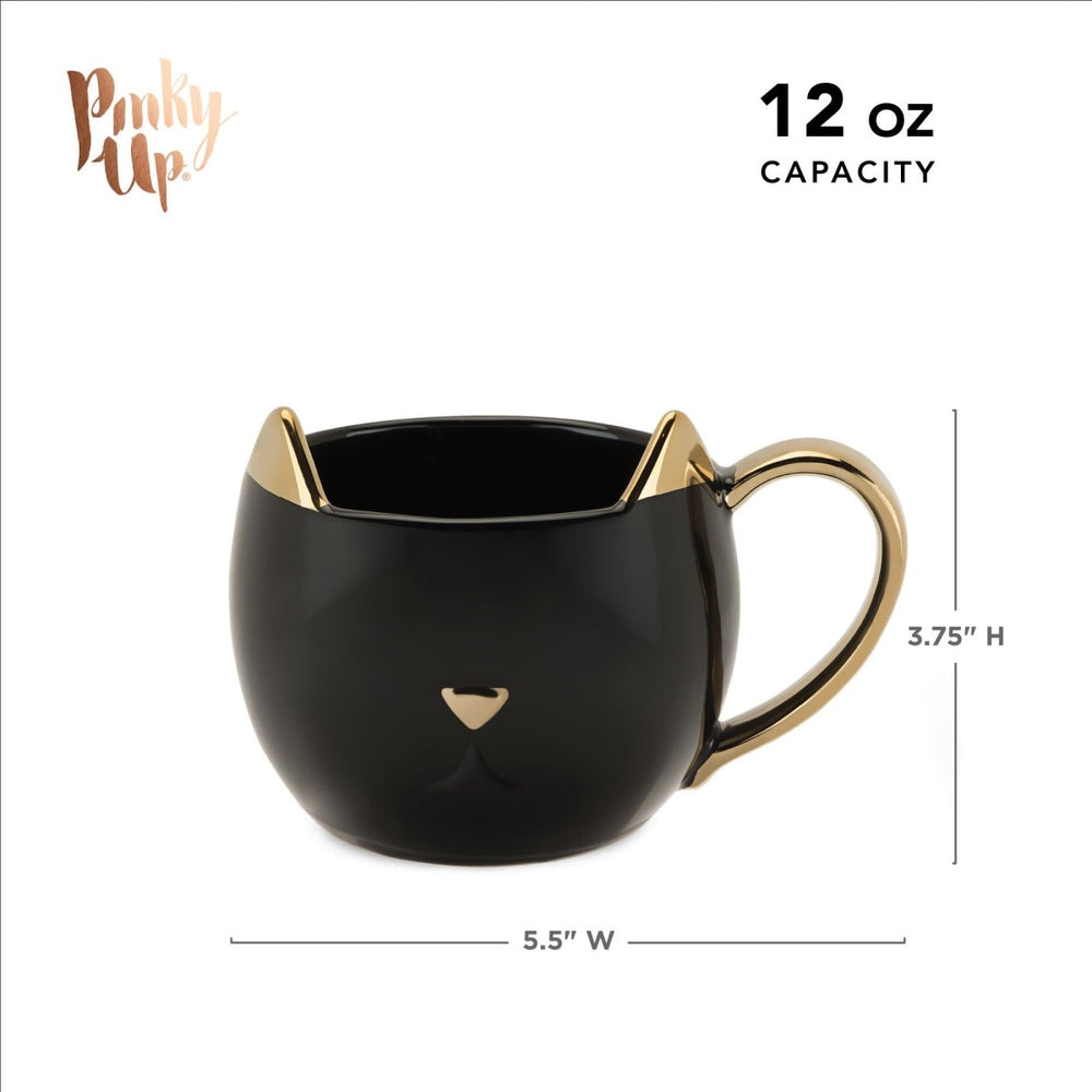 
                      
                        Pinky Up Tea Chloe Ceramic Cat Mug, Black - lily & onyx
                      
                    