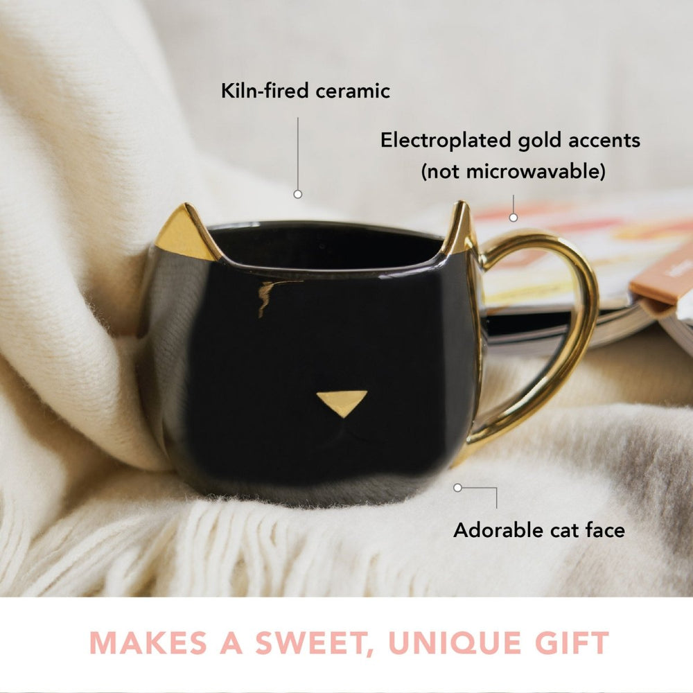 
                      
                        Pinky Up Tea Chloe Ceramic Cat Mug, Black - lily & onyx
                      
                    