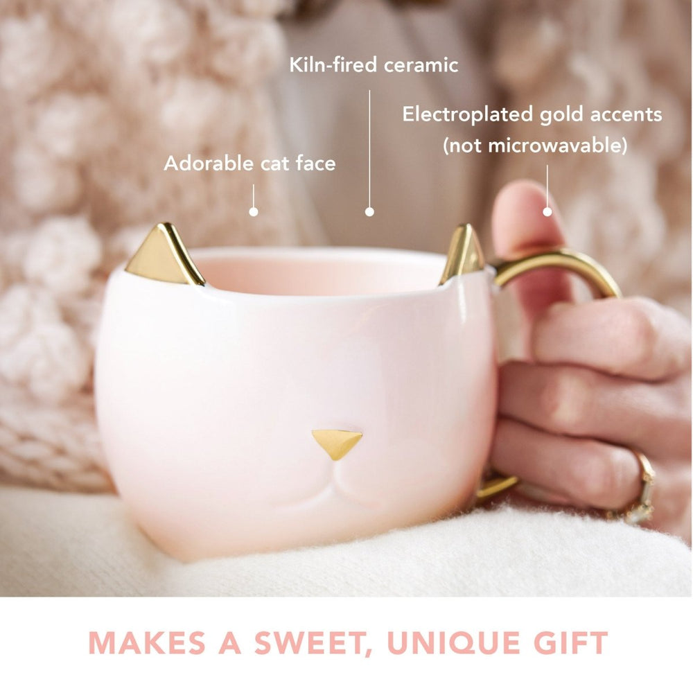 
                      
                        Pinky Up Tea Chloe Ceramic Cat Mug, Pink - lily & onyx
                      
                    
