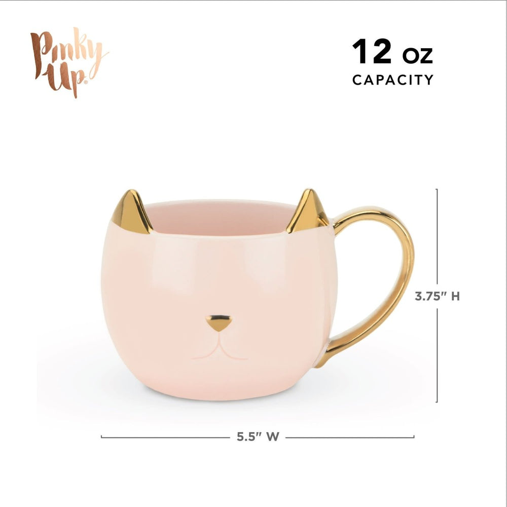 
                      
                        Pinky Up Tea Chloe Ceramic Cat Mug, Pink - lily & onyx
                      
                    
