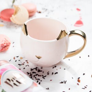 
                      
                        Pinky Up Tea Chloe Ceramic Cat Mug, Pink - lily & onyx
                      
                    