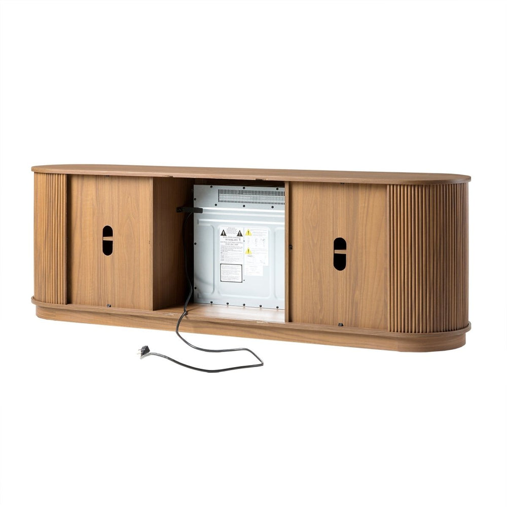 
                      
                        Walker Edison Chloe Modern Scandinavian Reeded Fireplace TV Stand - lily & onyx
                      
                    
