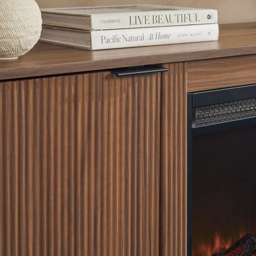 
                      
                        Walker Edison Chloe Modern Scandinavian Reeded Fireplace TV Stand - lily & onyx
                      
                    
