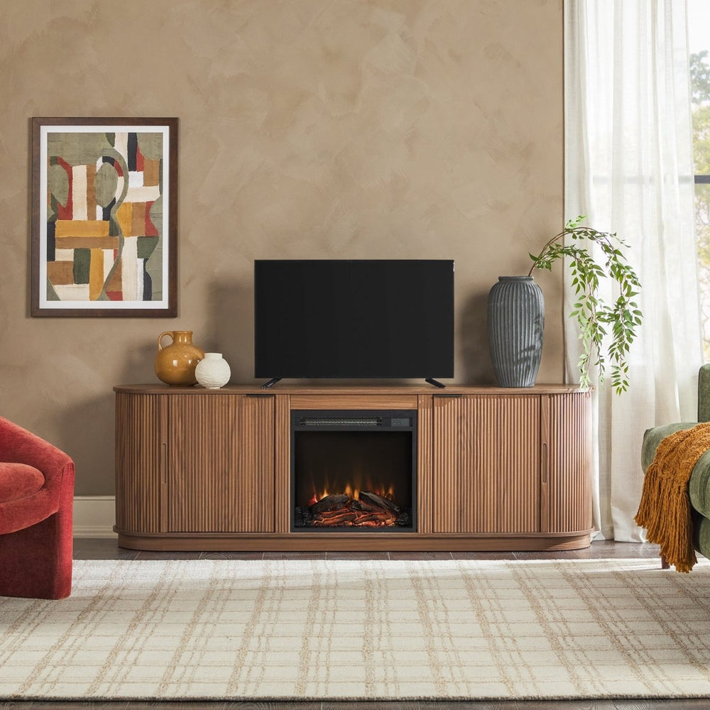 
                      
                        Walker Edison Chloe Modern Scandinavian Reeded Fireplace TV Stand - lily & onyx
                      
                    