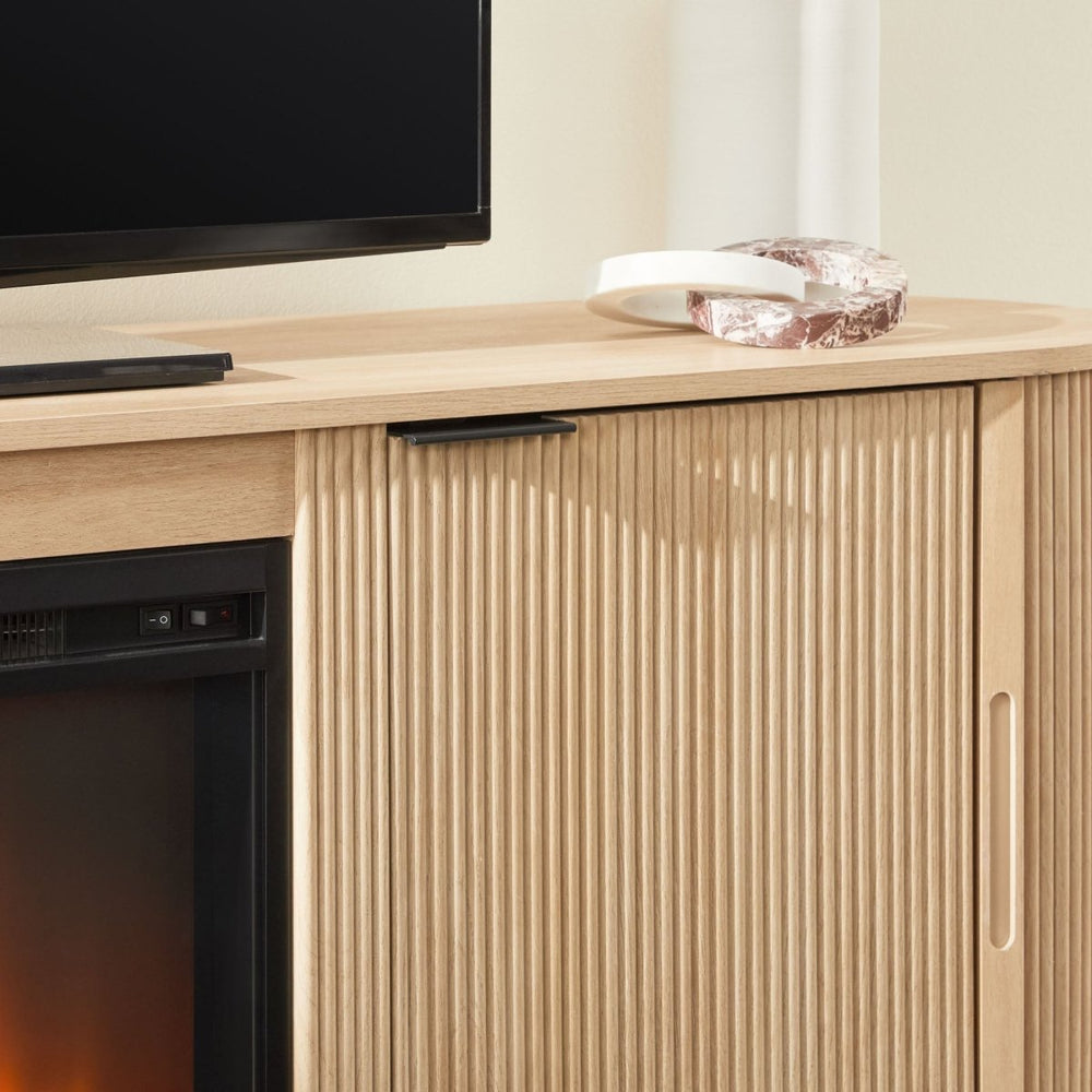 
                      
                        Walker Edison Chloe Modern Scandinavian Reeded Fireplace TV Stand - lily & onyx
                      
                    