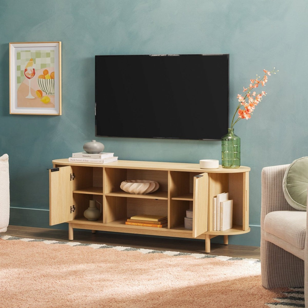 
                      
                        Walker Edison Chloe Modern Scandinavian Reeded TV Stand - lily & onyx
                      
                    
