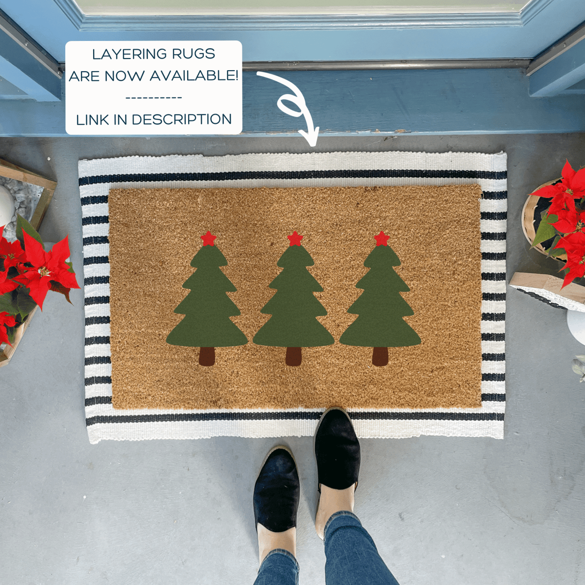 Nickel Designs Custom Doormats Christmas Trees Doormat