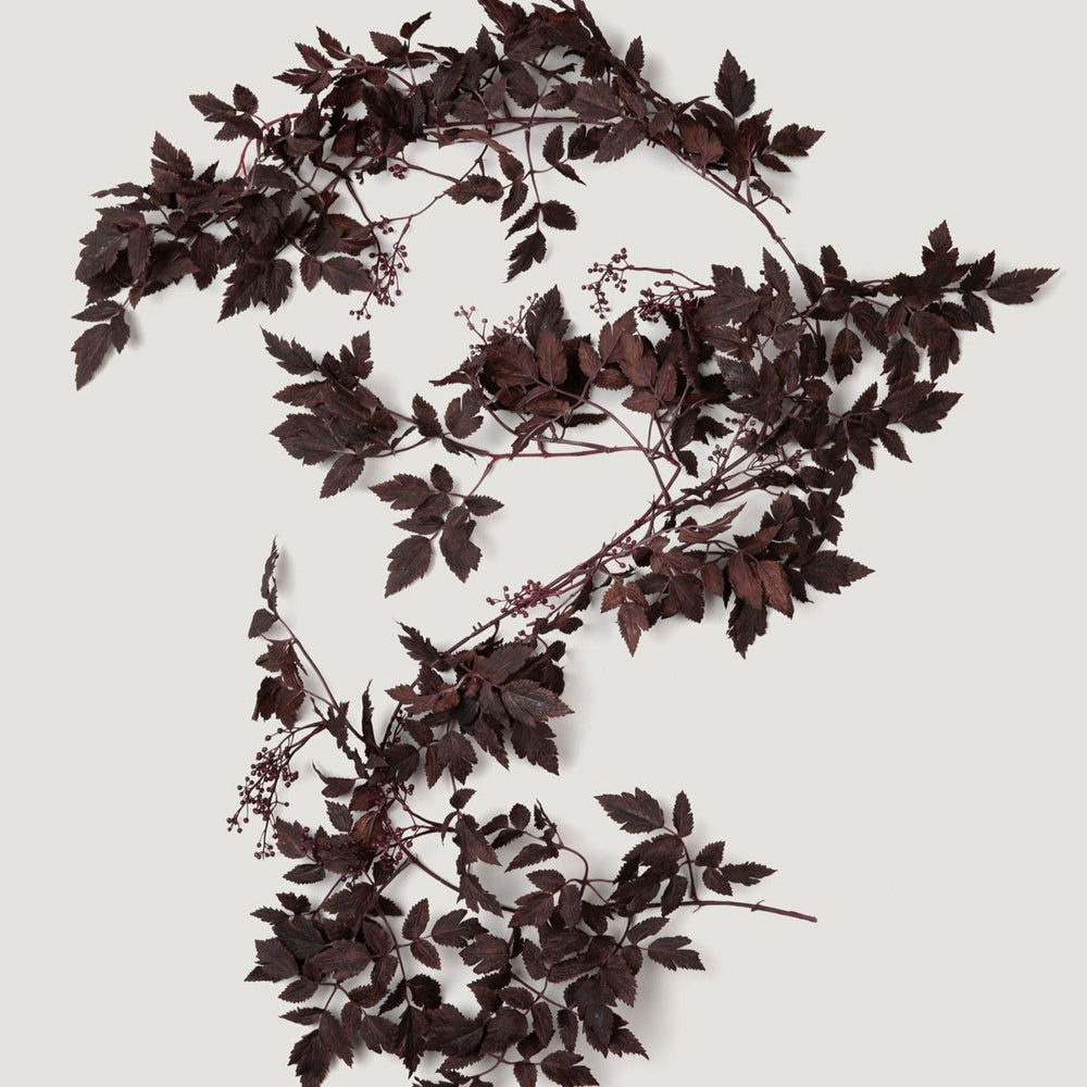 Plum Cimicifuga Seeded Garland - 6'
