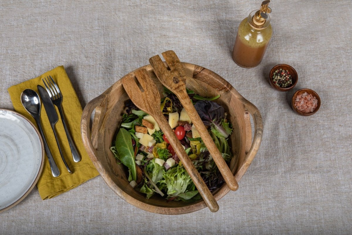 Picnic Time Family of Brands Ciotola Large Serving Bowl with Handles - lily & onyx