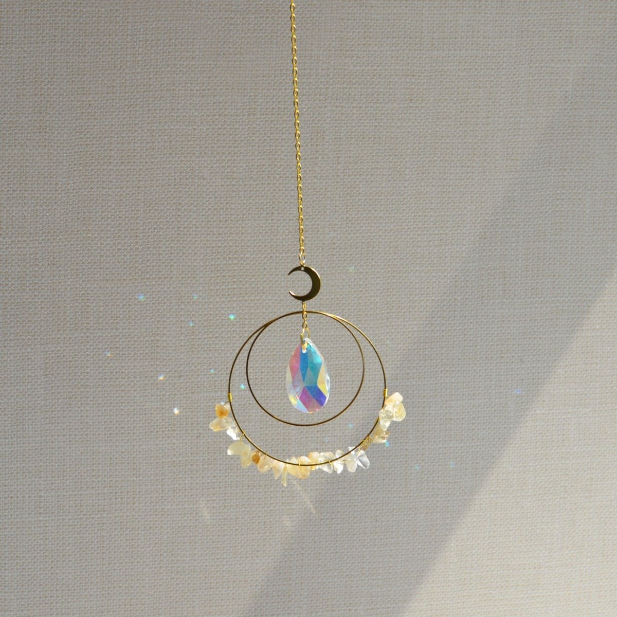 CEDAR AND MYRRH Citrine & Crystal Suncatcher
