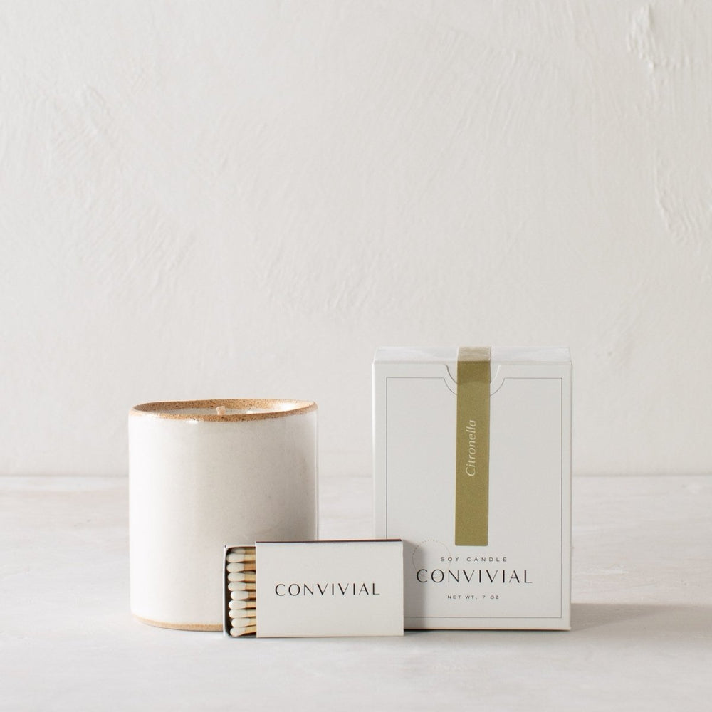 CONVIVIAL Citronella | 7 oz Candle - lily & onyx