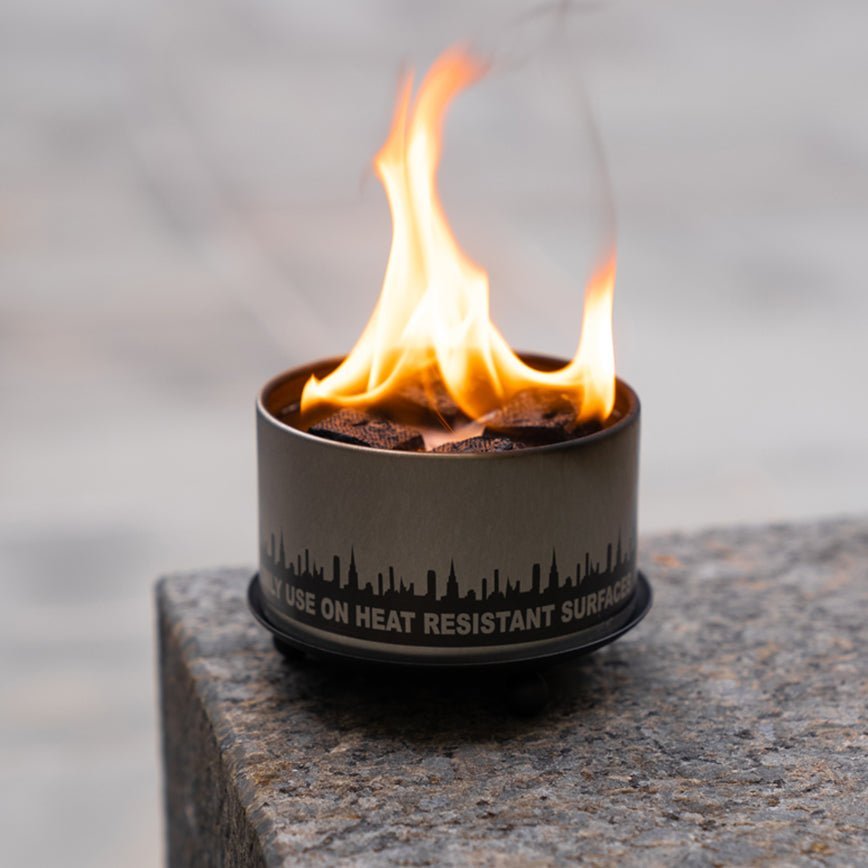 City Bonfires Wrought Iron Trivet Candle Holder Plate