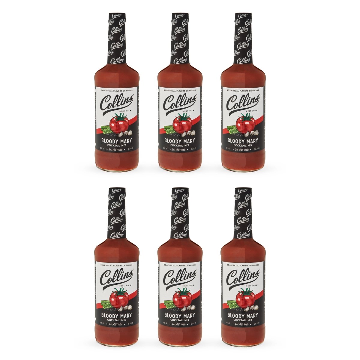 Collins Classic Bloody Mary Cocktail Mix, 32 oz - Set of 6 - lily & onyx