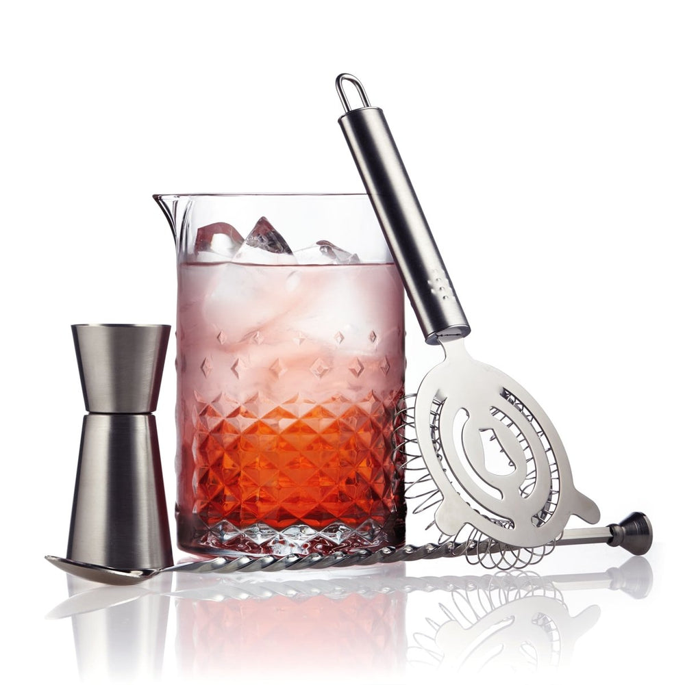 Libbey Classic Cocktail Carats 4 - Piece Bar Mixing Set - lily & onyx
