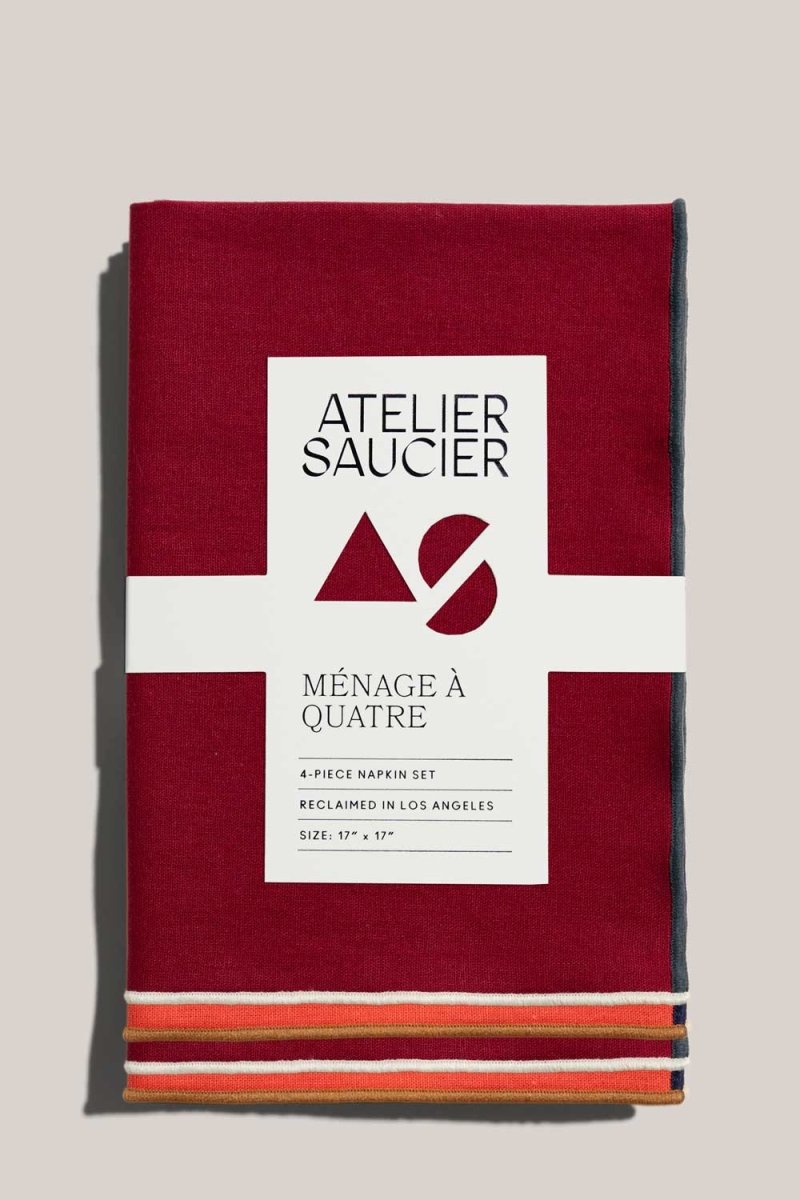 ATELIER SAUCIER Clubhouse Napkins | Set of 4 - lily & onyx