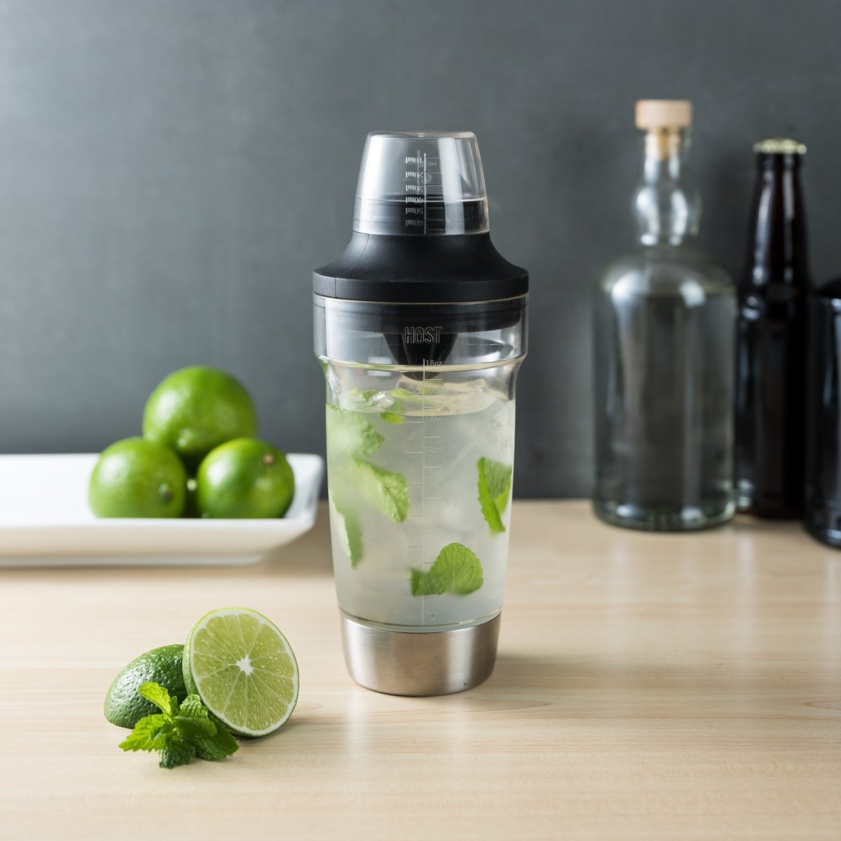 Host Cocktail Shaker with Built - In Reamer & Strainer - lily & onyx