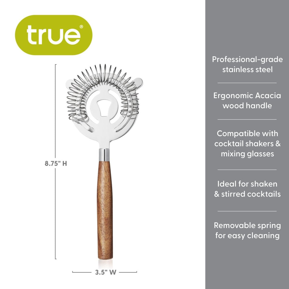 
                      
                        True Cocktail Strainer with Acacia Wood Handle - lily & onyx
                      
                    