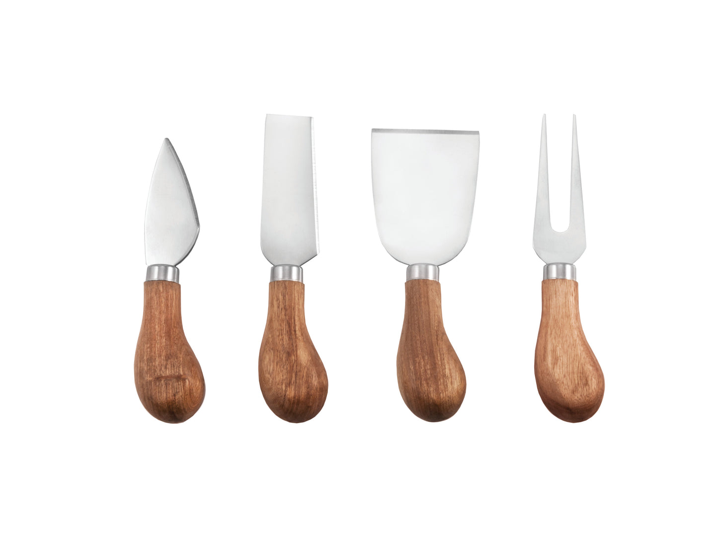 Gourmet Stainless Steel Cheese Knives, Set of 4