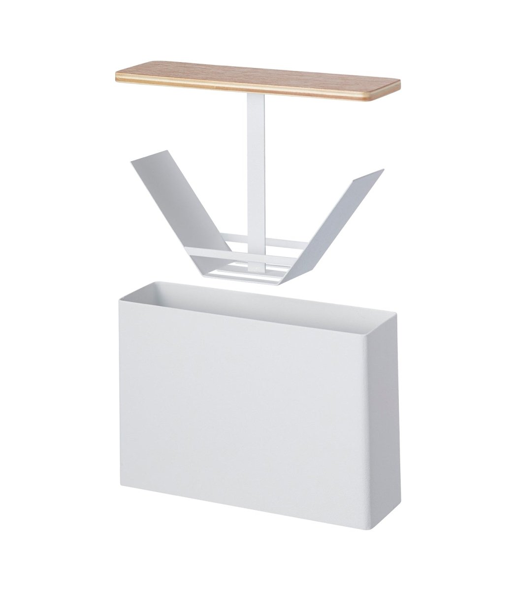 Yamazaki Home Coffee Filter Case with Wood Lid (Size 1 & 2 Filters)