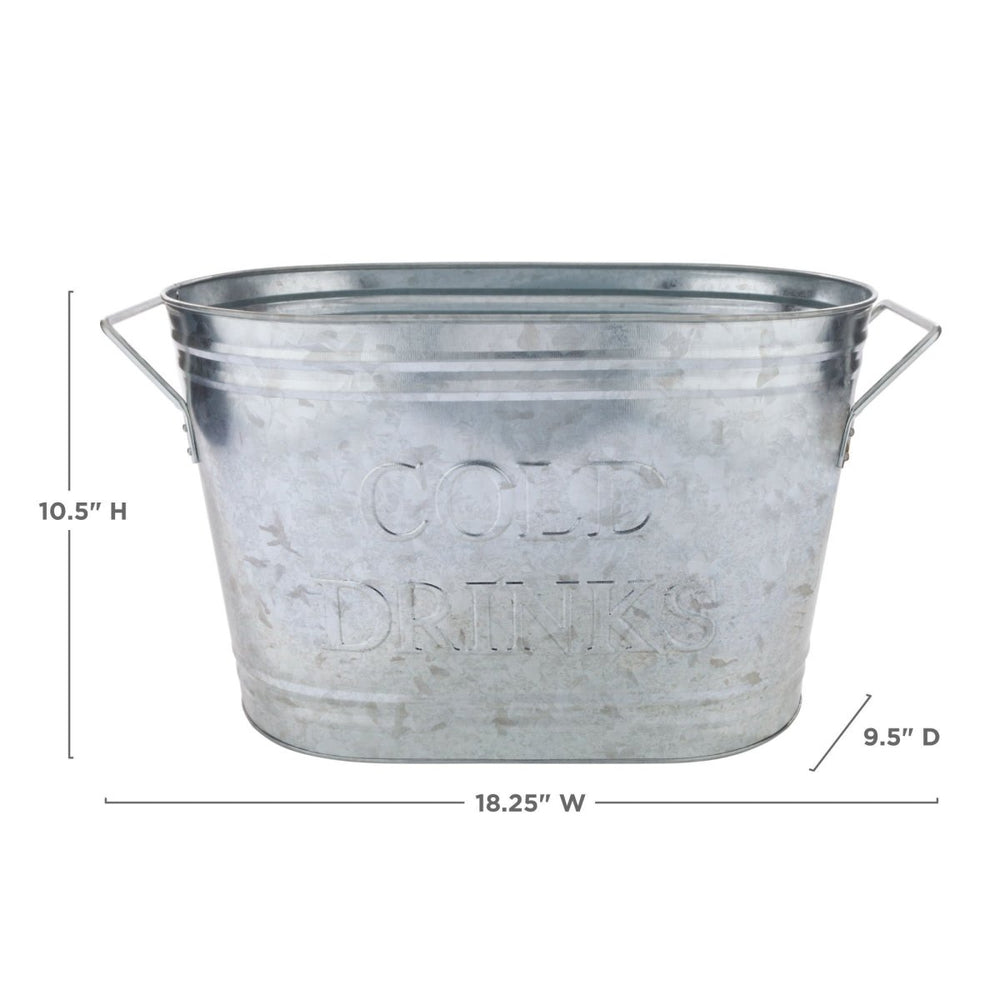 
                      
                        Twine Living Cold Drinks Galvanized Metal Tub - lily & onyx
                      
                    