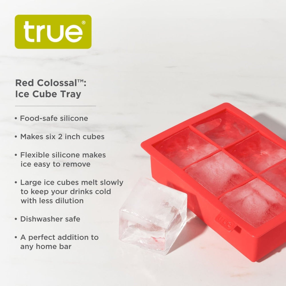 
                      
                        True Colossal 2" Silicone Ice Cube Tray in Red - lily & onyx
                      
                    