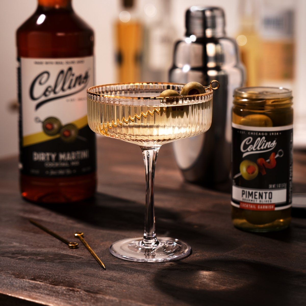 Collins Colossal Martini Pimento Olives, 10 oz - lily & onyx