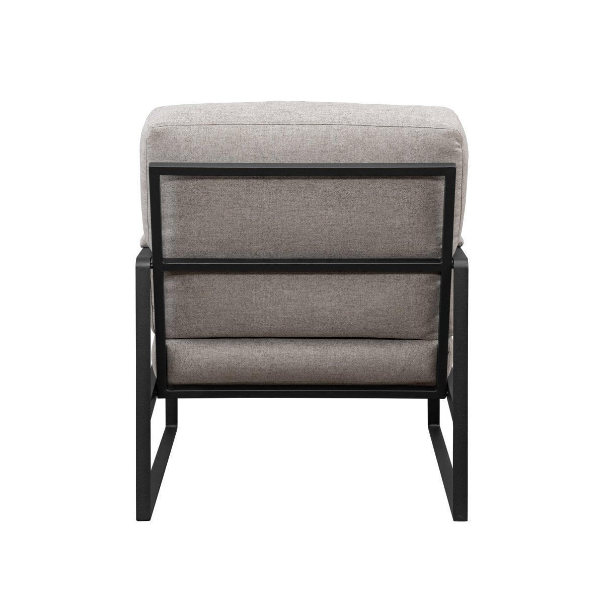 Walker Edison Contemporary Square Metal Frame Accent Chair - lily & onyx