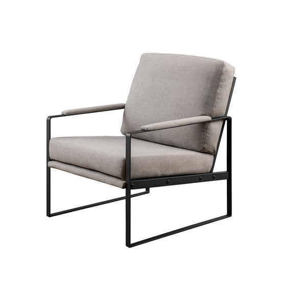 Walker Edison Contemporary Square Metal Frame Accent Chair - lily & onyx