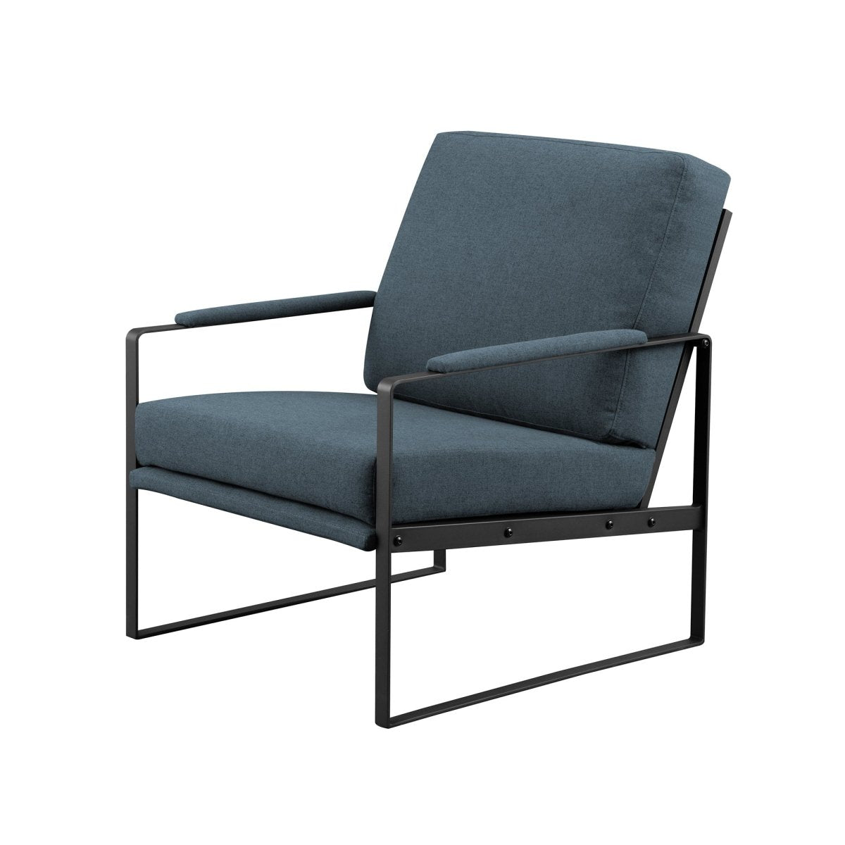 Walker Edison Contemporary Square Metal Frame Accent Chair - lily & onyx