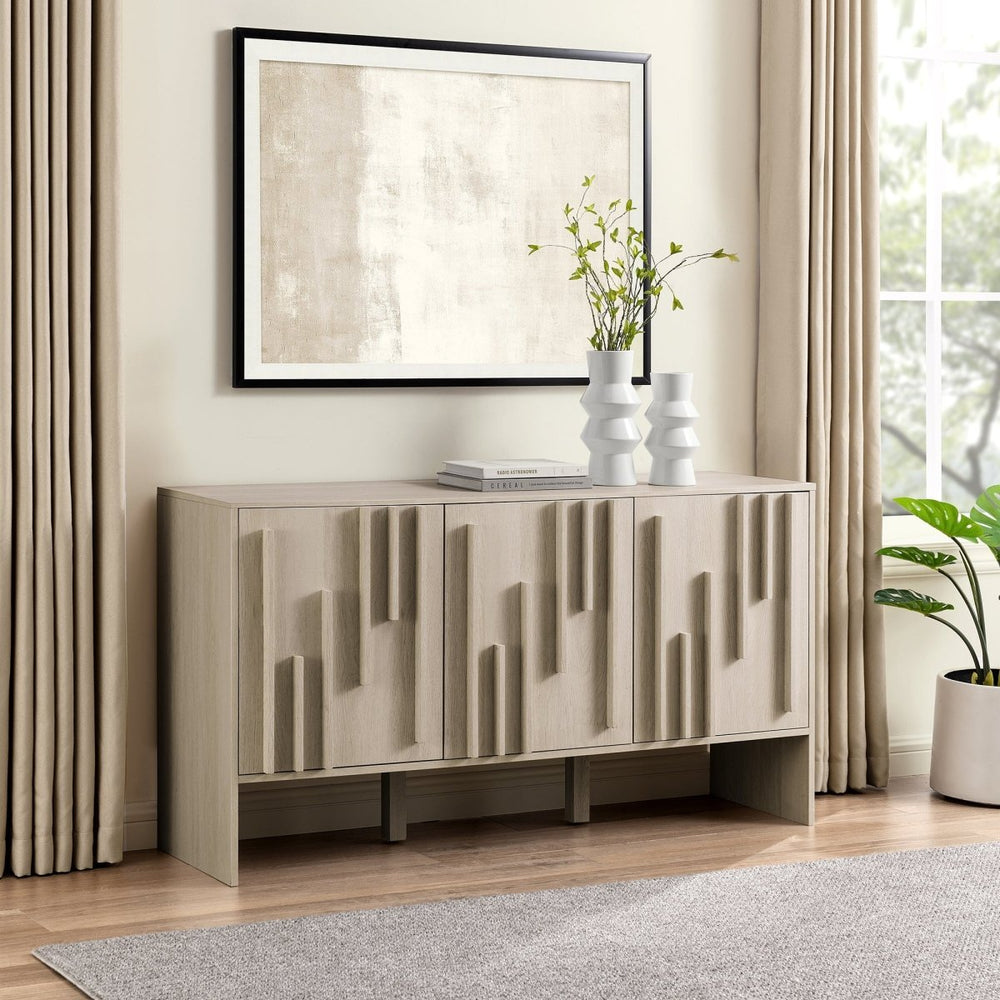 
                      
                        Walker Edison Contemporary Wood Detailed - Door Sideboard - lily & onyx
                      
                    