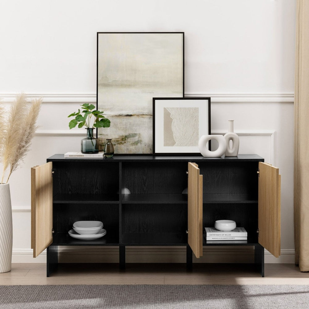 
                      
                        Walker Edison Contemporary Wood Detailed - Door Sideboard - lily & onyx
                      
                    