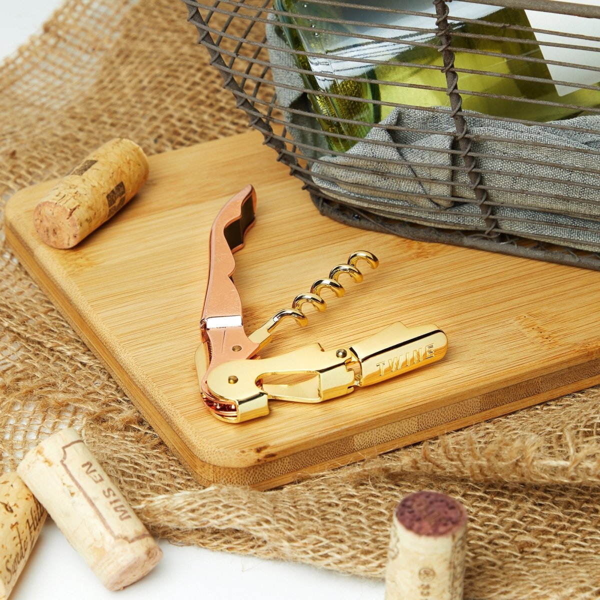 Twine Living Copper and Gold Corkscrew