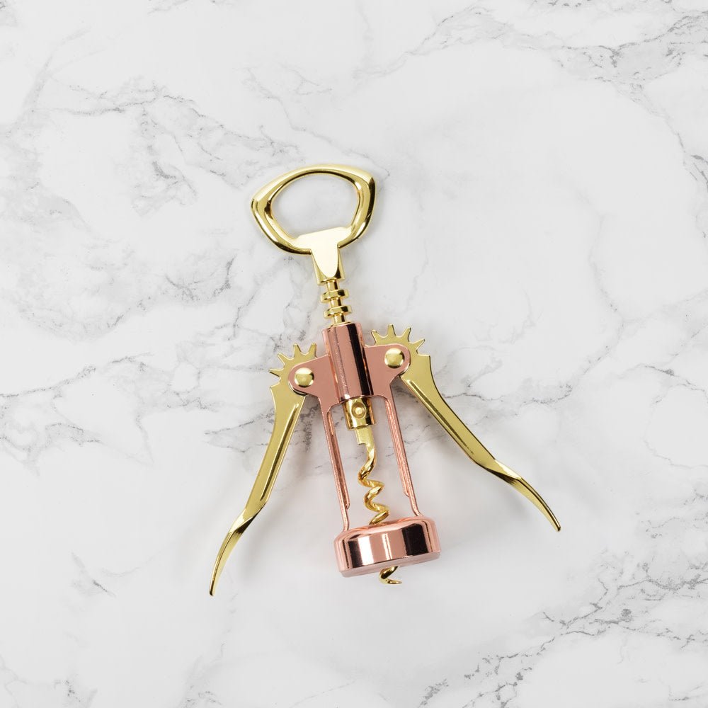 Twine Living Copper and Gold Winged Corkscrew - lily & onyx