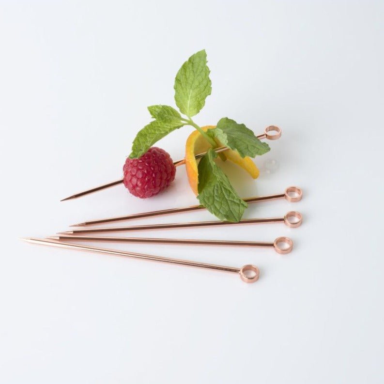 
                      
                        Viski Copper Cocktail Picks, Set of 6 - lily & onyx
                      
                    