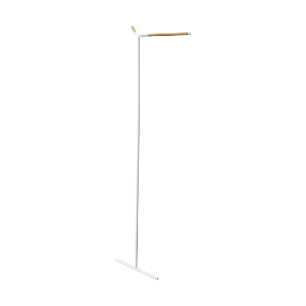 
                      
                        Yamazaki Home Corner Leaning Steel & Wood Coat Hanger, 63" H - lily & onyx
                      
                    