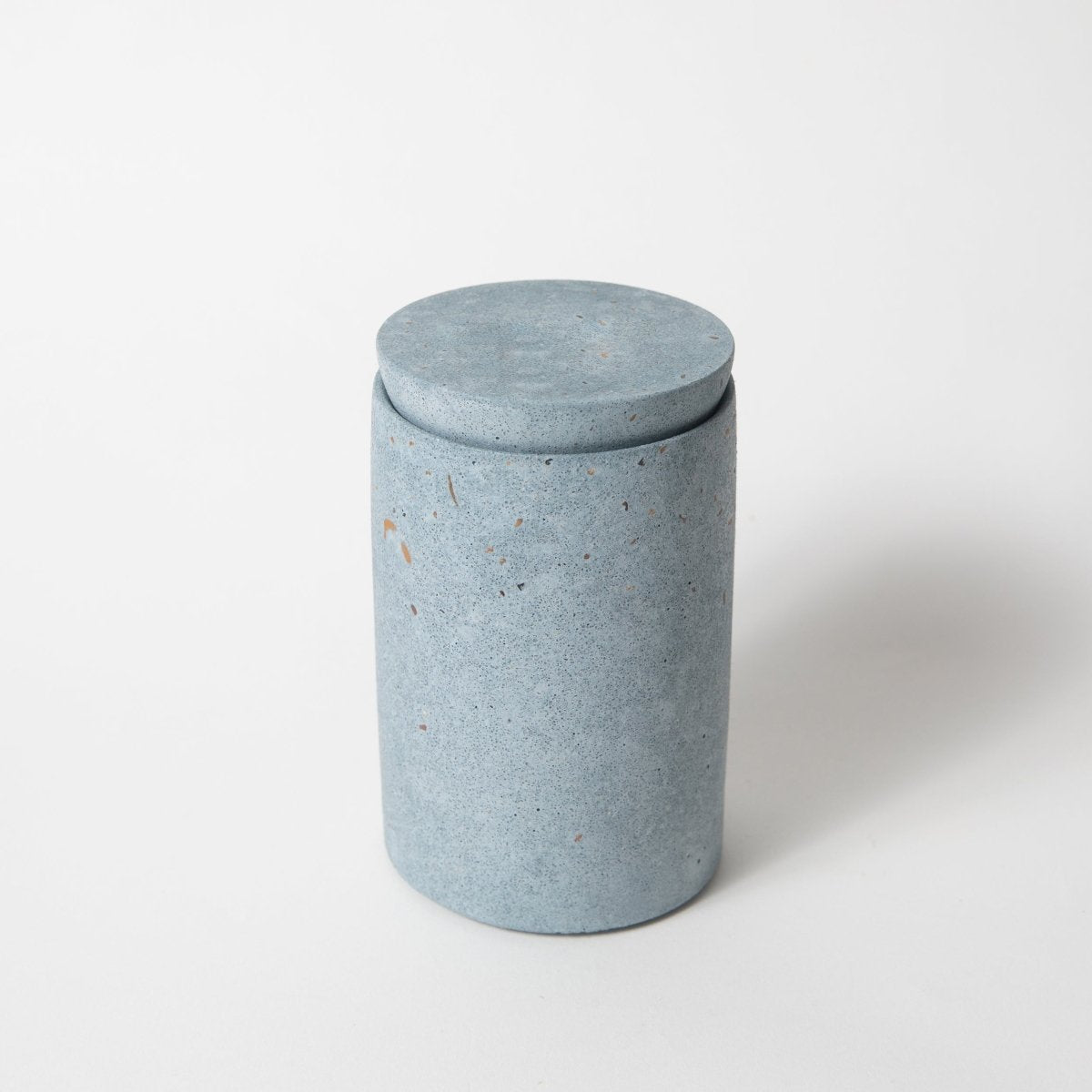 Pretti.Cool Cotton Swab Holder | Light Blue Terrazzo - lily & onyx