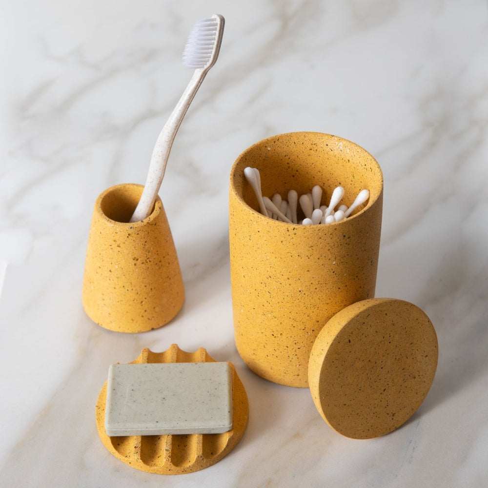 
                      
                        Pretti.Cool Cotton Swab Holder | Marigold Terrazzo - lily & onyx
                      
                    