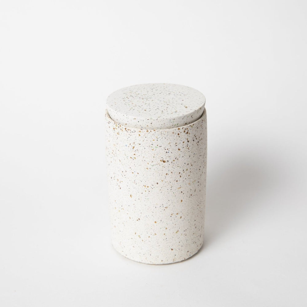 
                      
                        Pretti.Cool Cotton Swab Holder | White Terrazzo - lily & onyx
                      
                    