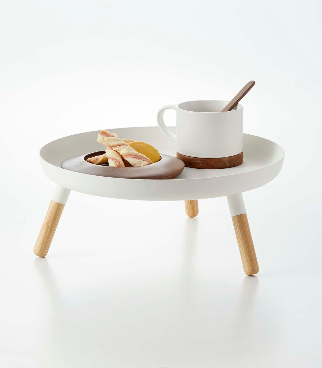 Yamazaki Home Countertop Pedestal Tray, 5" H