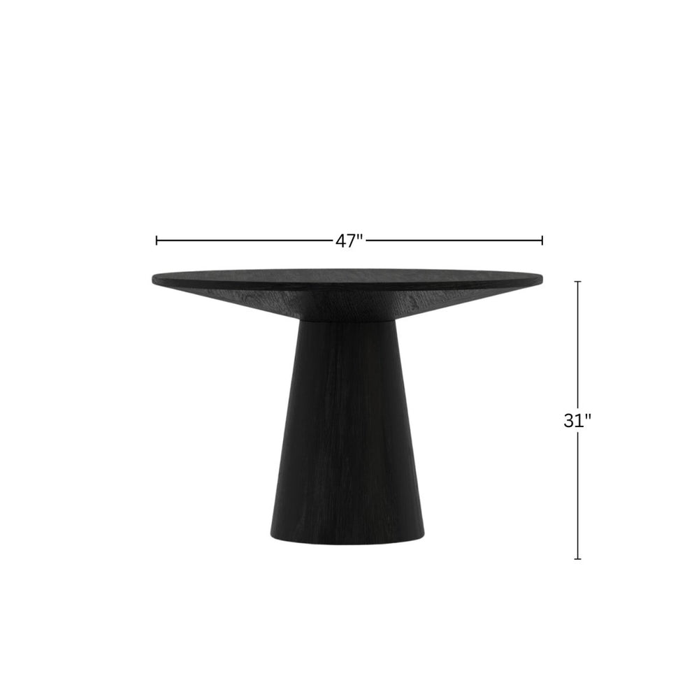 
                      
                        Alpine Furniture Cove Round Dining Table, Vintage Black - lily & onyx
                      
                    
