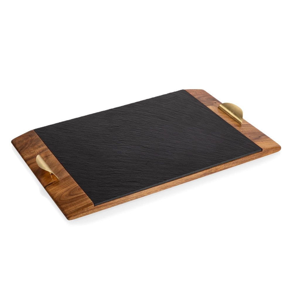 
                      
                        Picnic Time Family of Brands Covina Acacia and Slate Serving Tray - lily & onyx
                      
                    