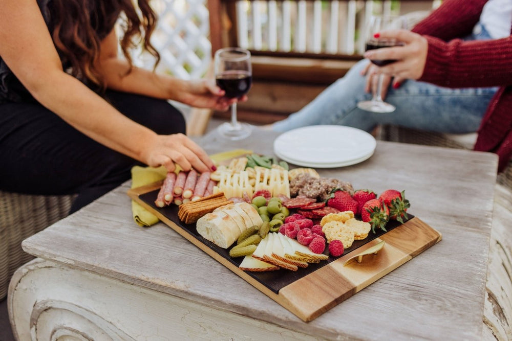 
                      
                        Picnic Time Family of Brands Covina Acacia & Slate Serving Platter - lily & onyx
                      
                    